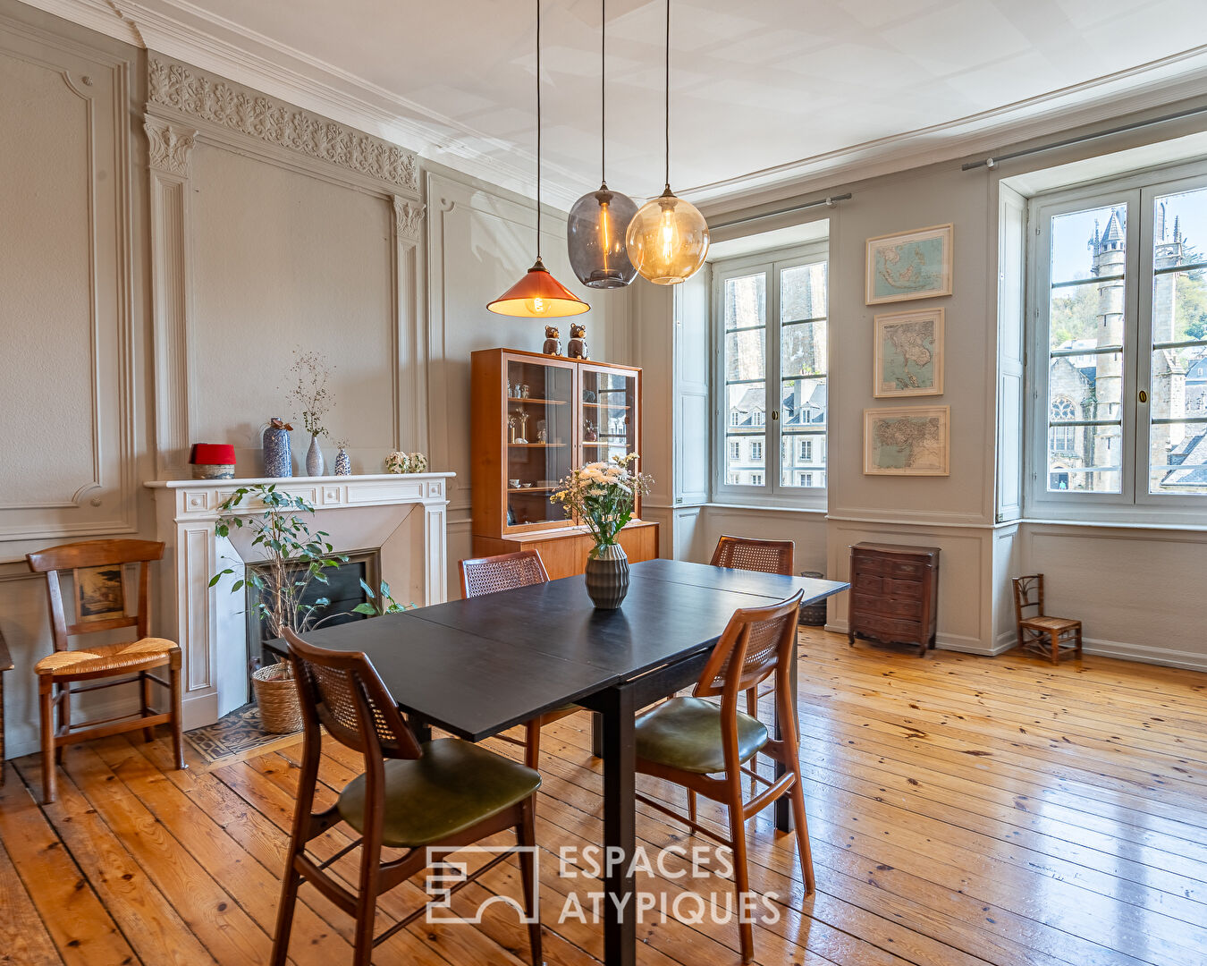 L’élégance d’un appartement style haussmannien avec jardin privé