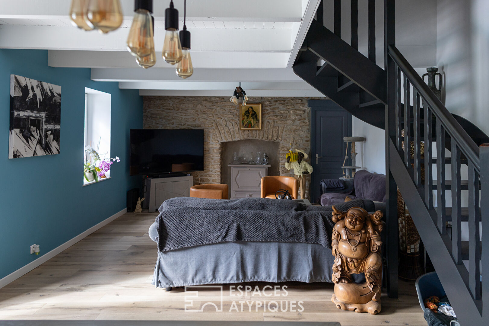 Longère rénovée avec piscine , Plomeur , Proche plage de Pors Carn et Pointe de la Torche