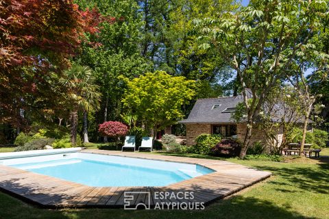 Havre de paix –  Penty rénové avec piscine et dépendances