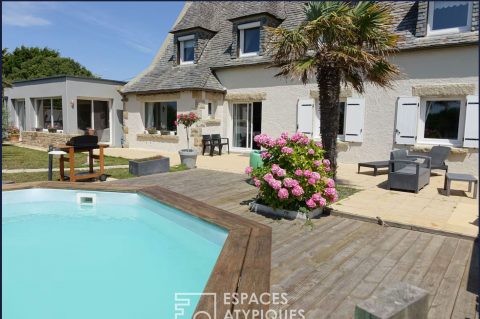 Maison familiale lumineuse à 50 m de la plage