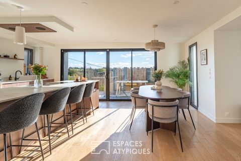 Maison lumineuse rénovée avec vue dégagée  sur la nature