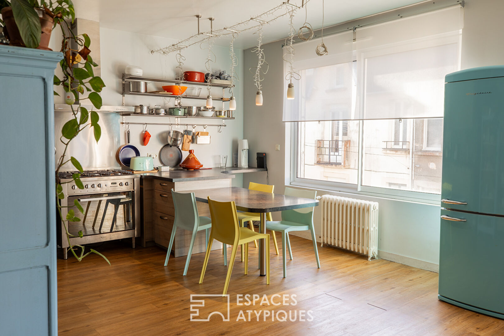 Esprit maison de ville : duplex atypique avec jardin partagé