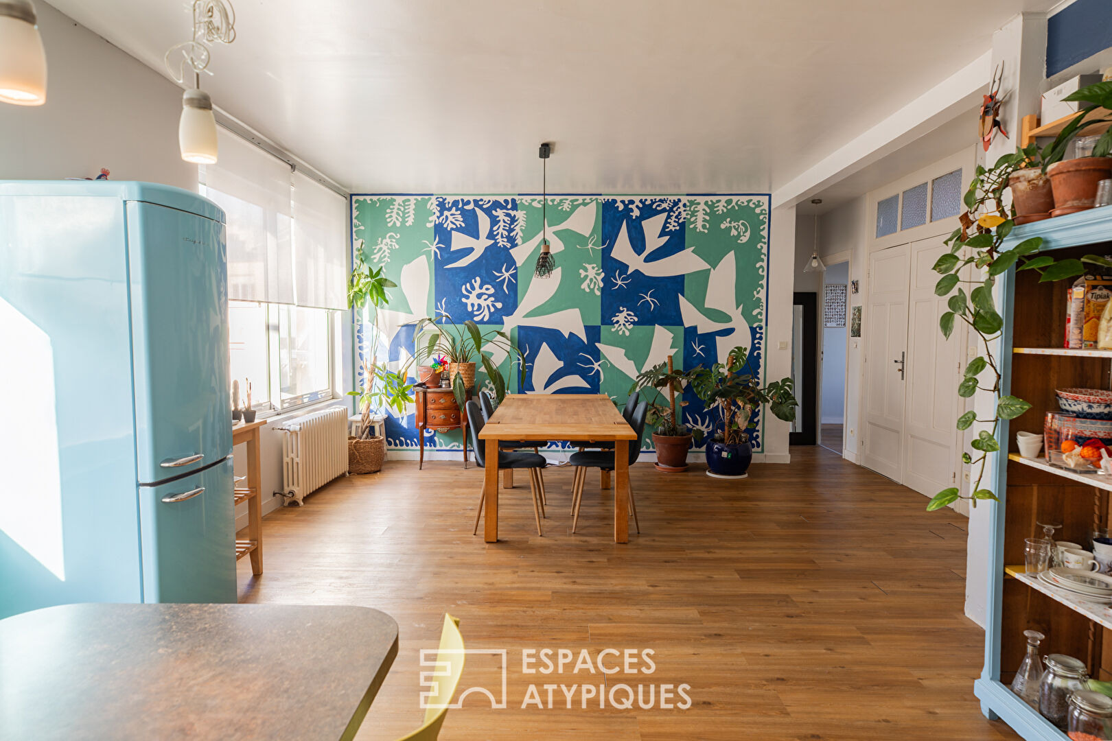 Esprit maison de ville : duplex atypique avec jardin partagé