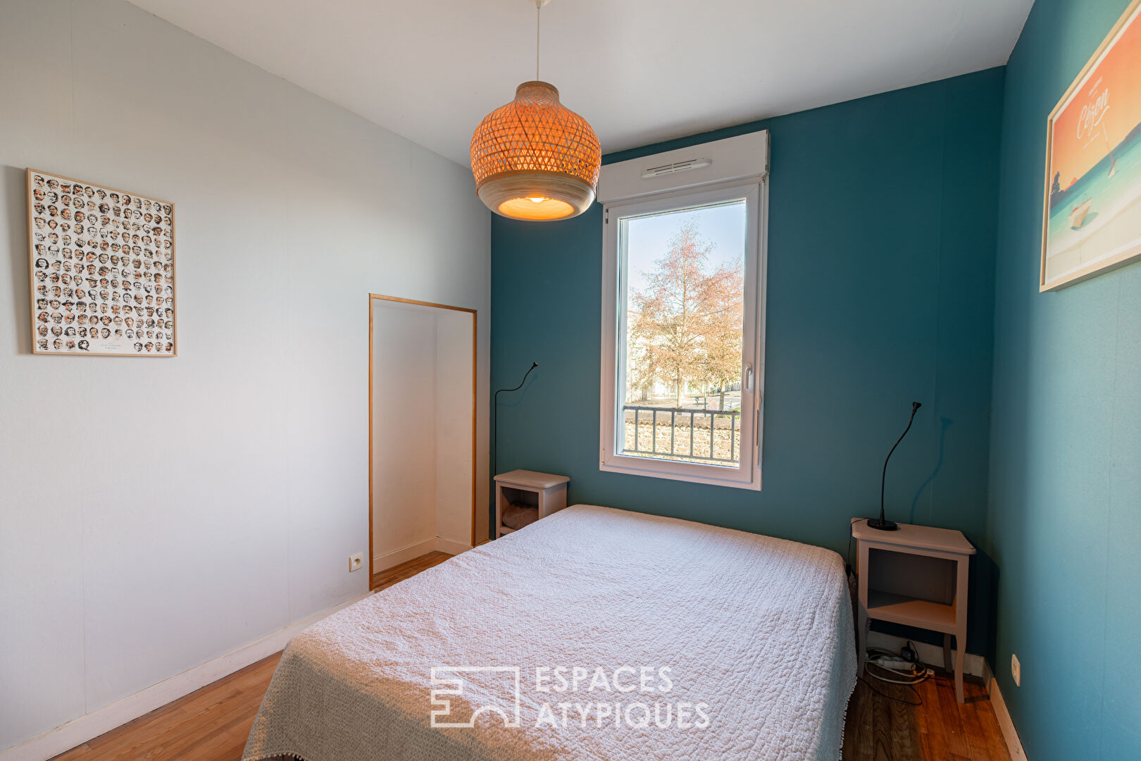 Esprit maison de ville : duplex atypique avec jardin partagé
