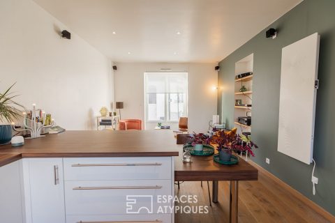 Maison de ville rénovée avec terrasse et jardin