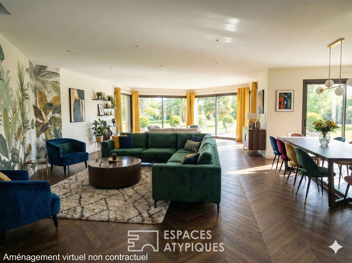 Architecture contemporaine et jardin paysager