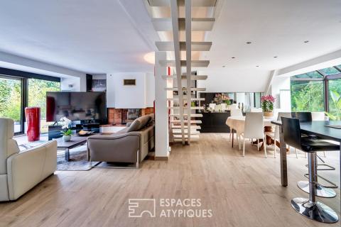 Maison familiale lumineuse revisitée par architecte