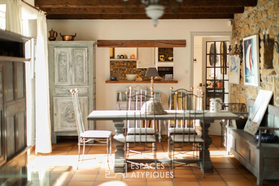 Propriété familiale avec jardin d'hiver, au coeur d'un parc naturel