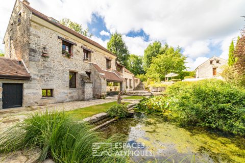 Elegant mill transformed into a bourgeois residence