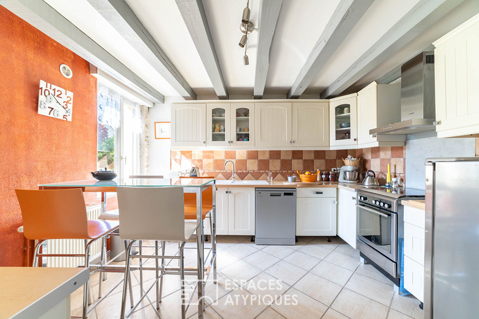 Former village hall transformed into a pleasant single-storey house