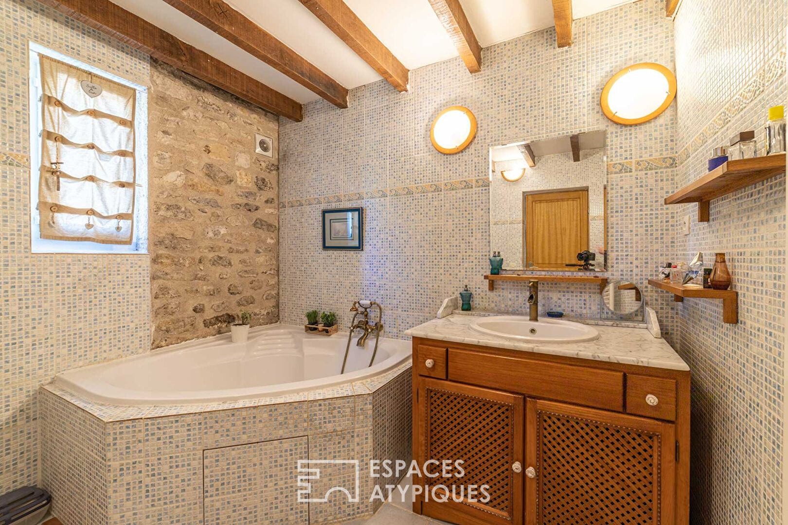 Former village hall transformed into a pleasant single-storey house