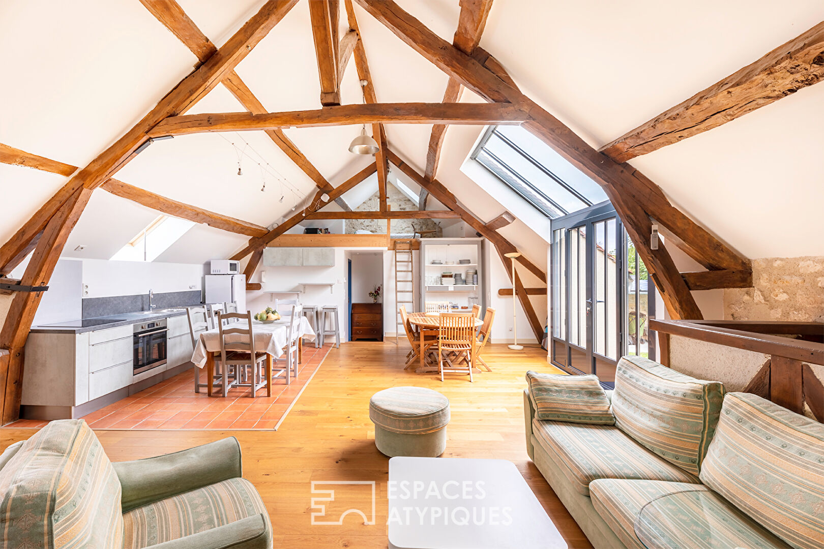 Former cider house, artist’s loft and his dwelling house.