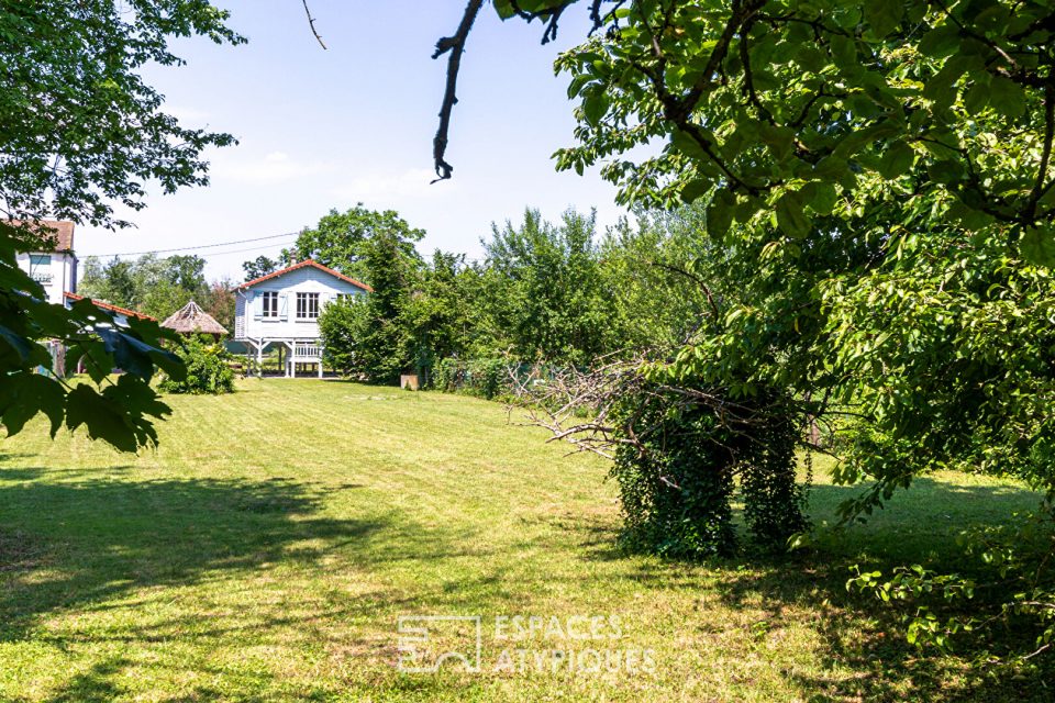 Un air de Louisiane - Maison sur pilotis sur les bord de l'Oise - Eragny village