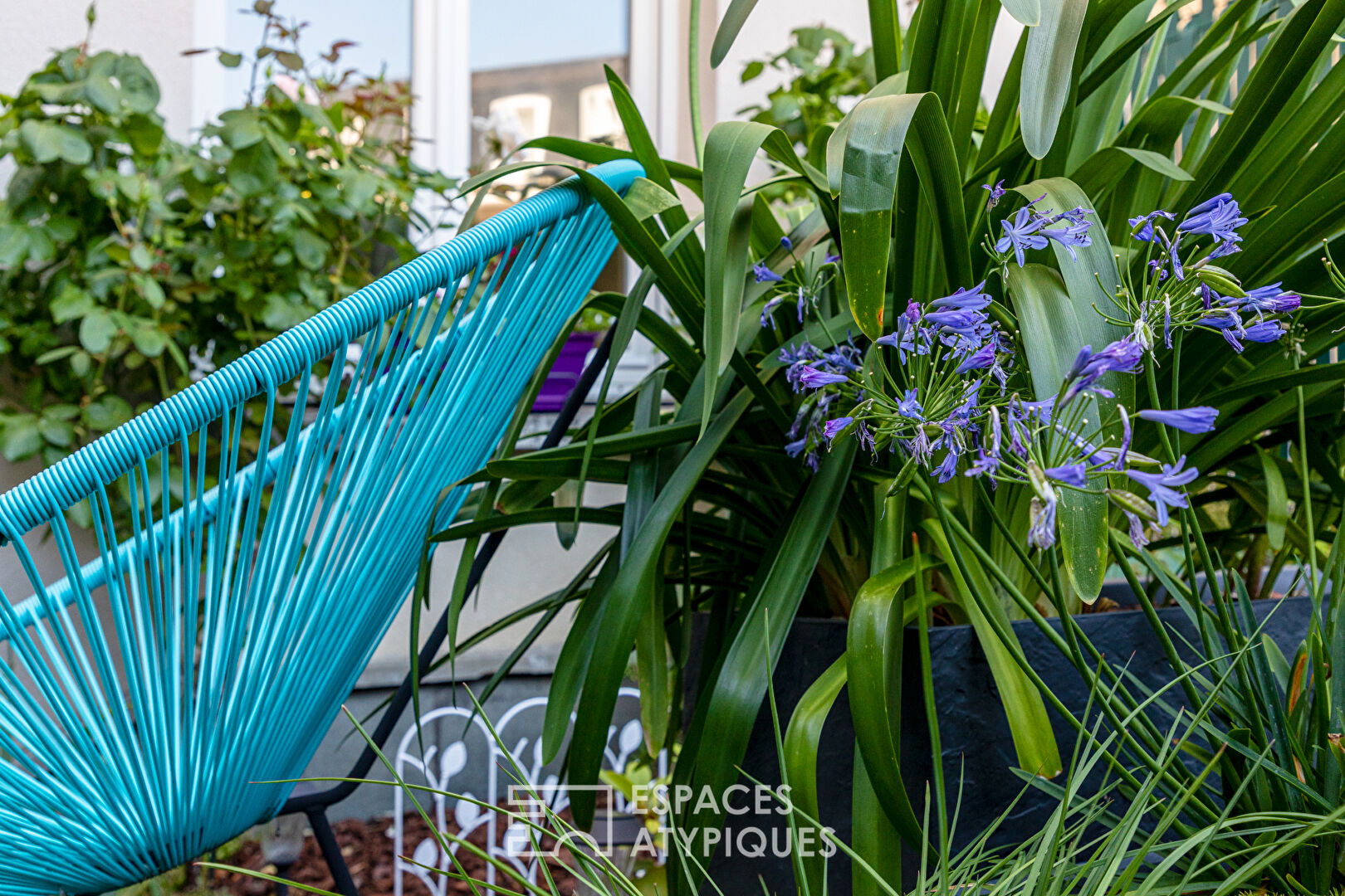 Appartement avec jardin privatif  rénové par un architecte