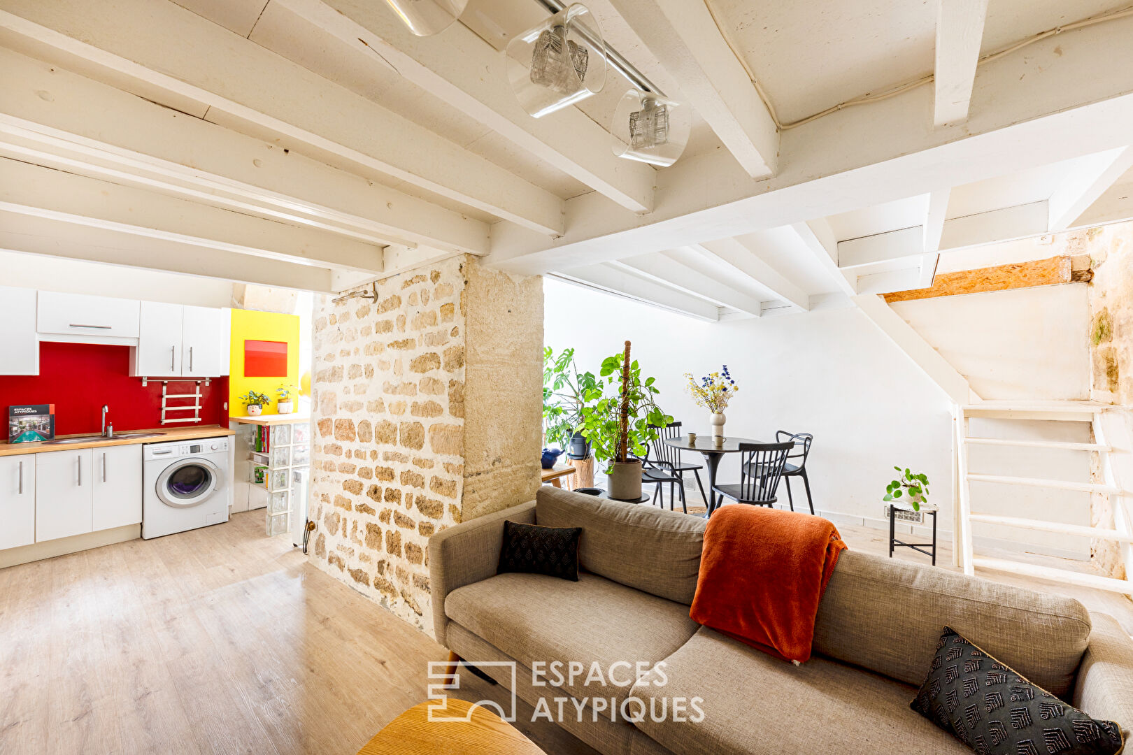 Appartement en sous plex au caractère atypique