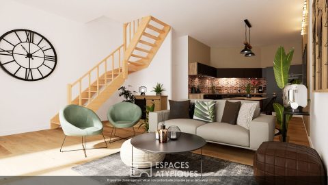Fully renovated stone house in the heart of a former refurbished hardware store