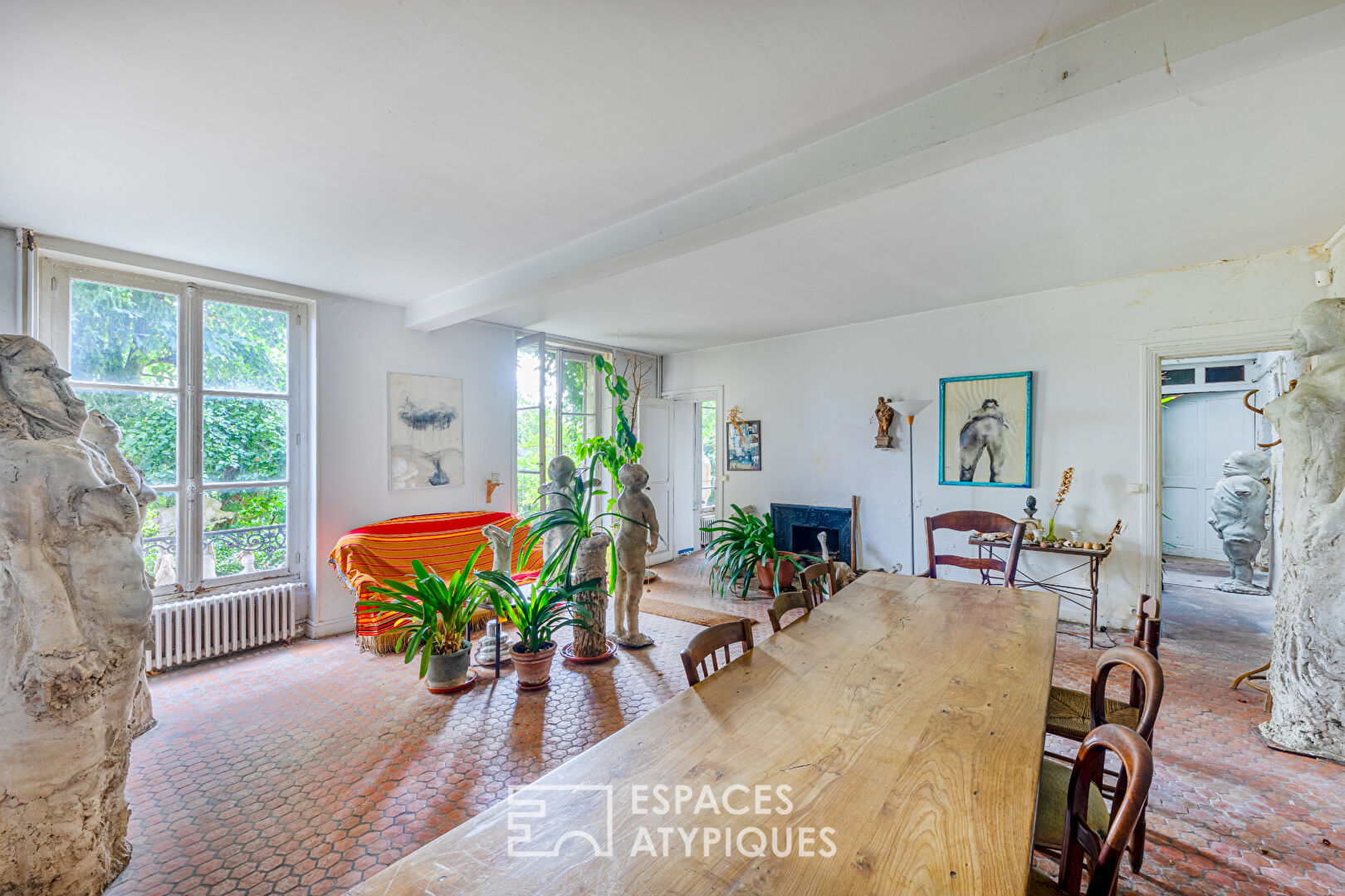 Former artist’s house on the painters’ trail, Auvers-sur-Oise center