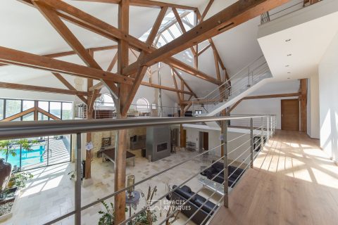 LOFT CONTEMPORAIN PISCINE INTERIEURE,VUE SUR PARIS