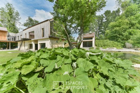 Unusual: rehabilitation of a mill in the heart of the Natural Park.