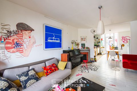 Charming house renovated in a Loft style and artist’s studio