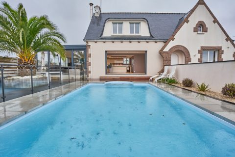 Maison néo bretonne revisitée en belle contemporaine de standing