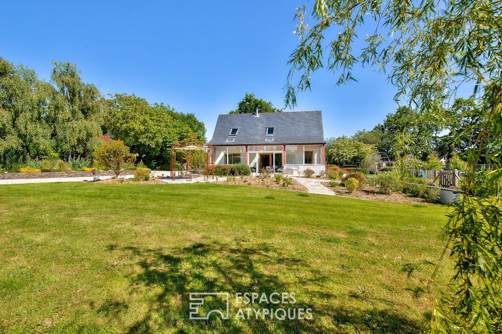 Atypical bioclimatic house