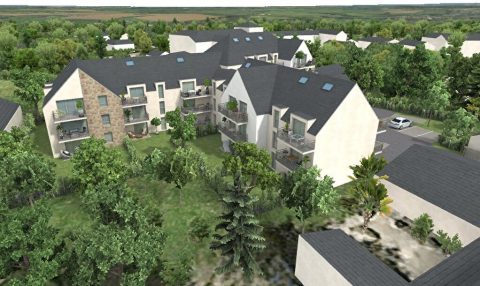 Large T3 apartment with private garden and box