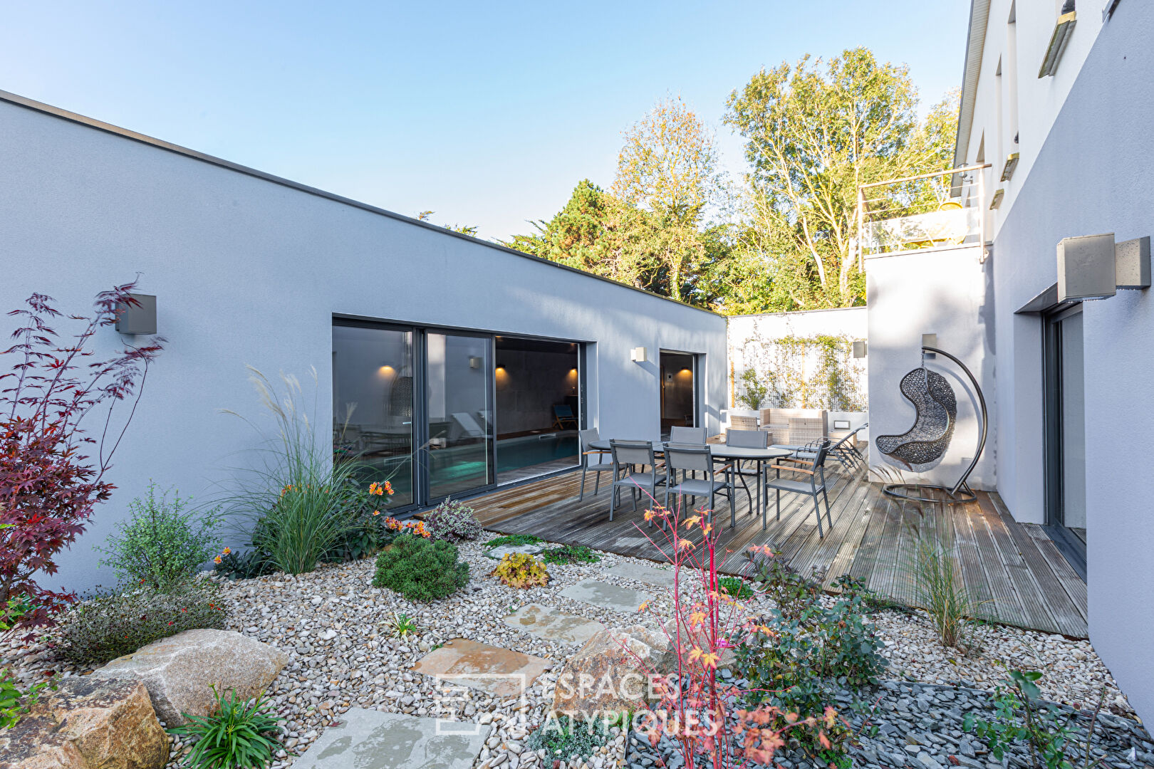 Villa contemporaine haut de gamme, piscine, sauna, Jacuzzi, 300m de la mer