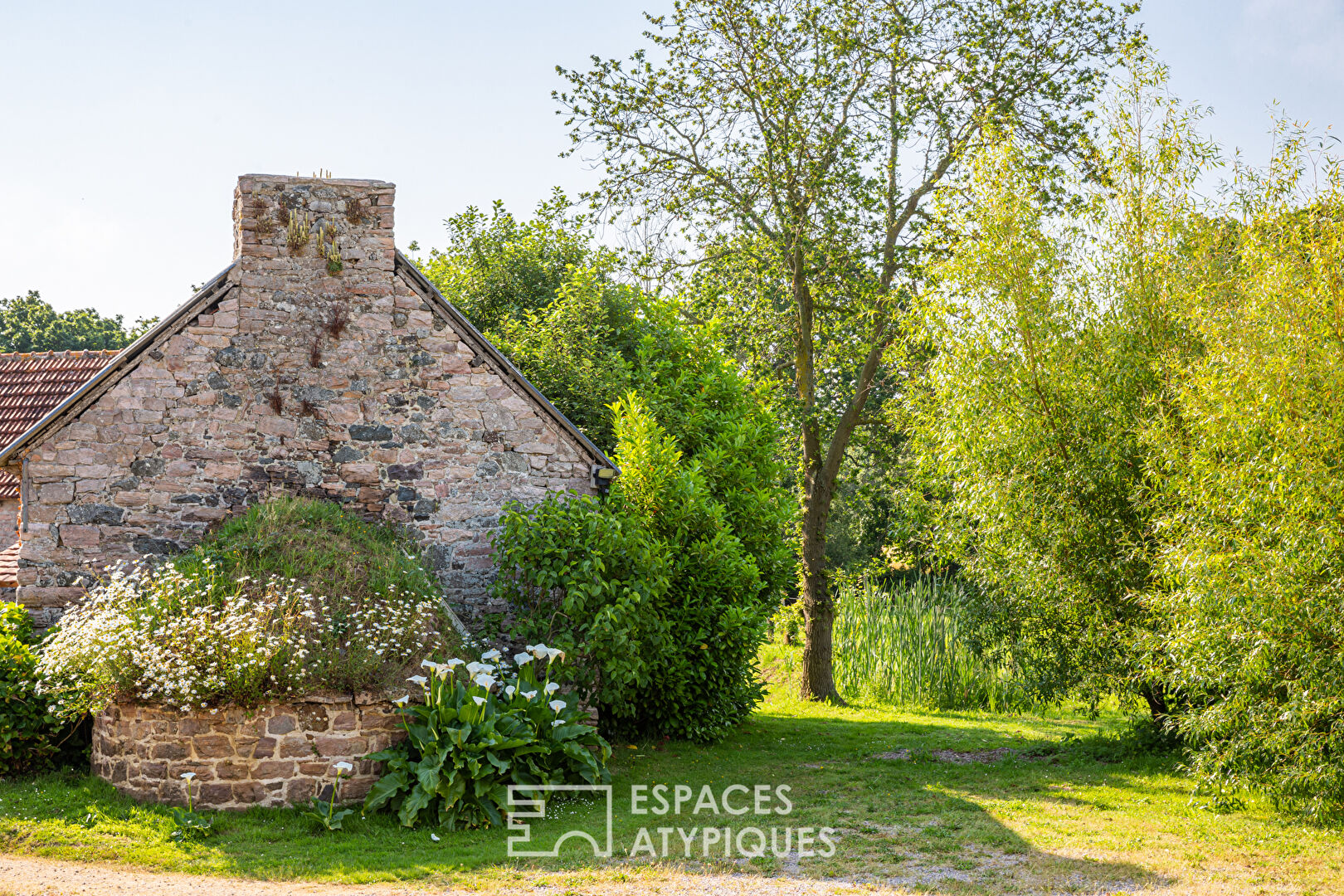 Old farmhouse and its outbuildings