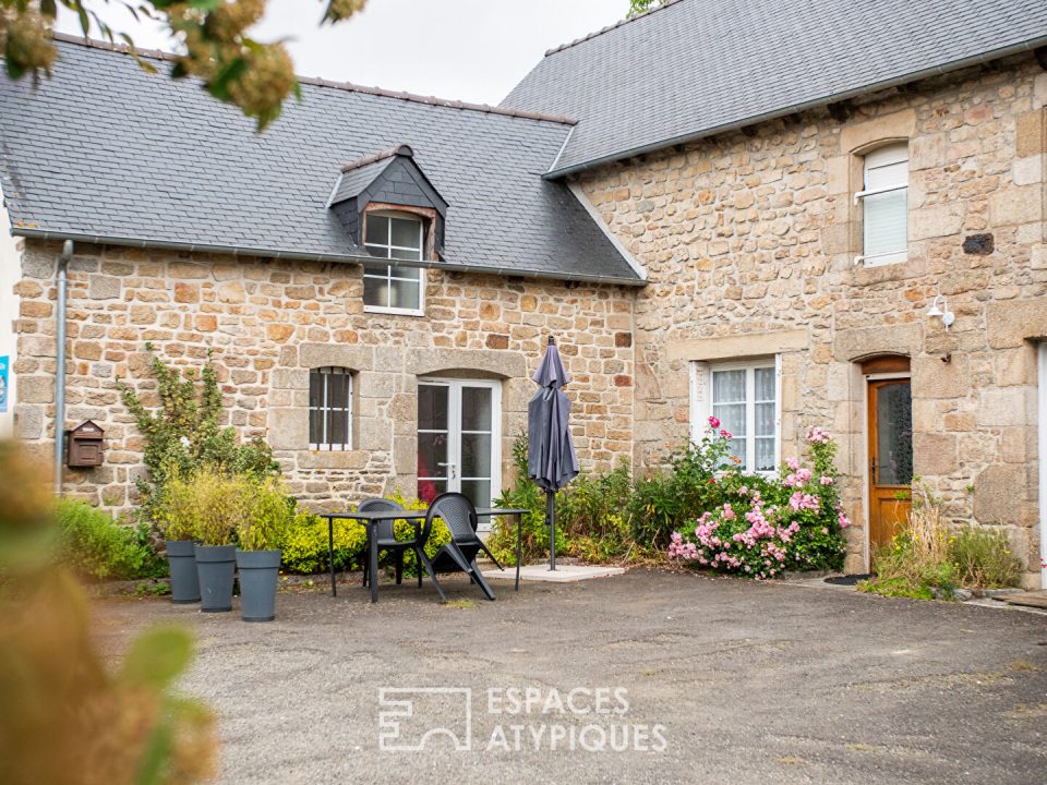 Magnifique ensemble immobilier en pierre et son grand jardin