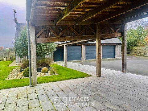 Elegant mansion with contemporary design, beautiful features.