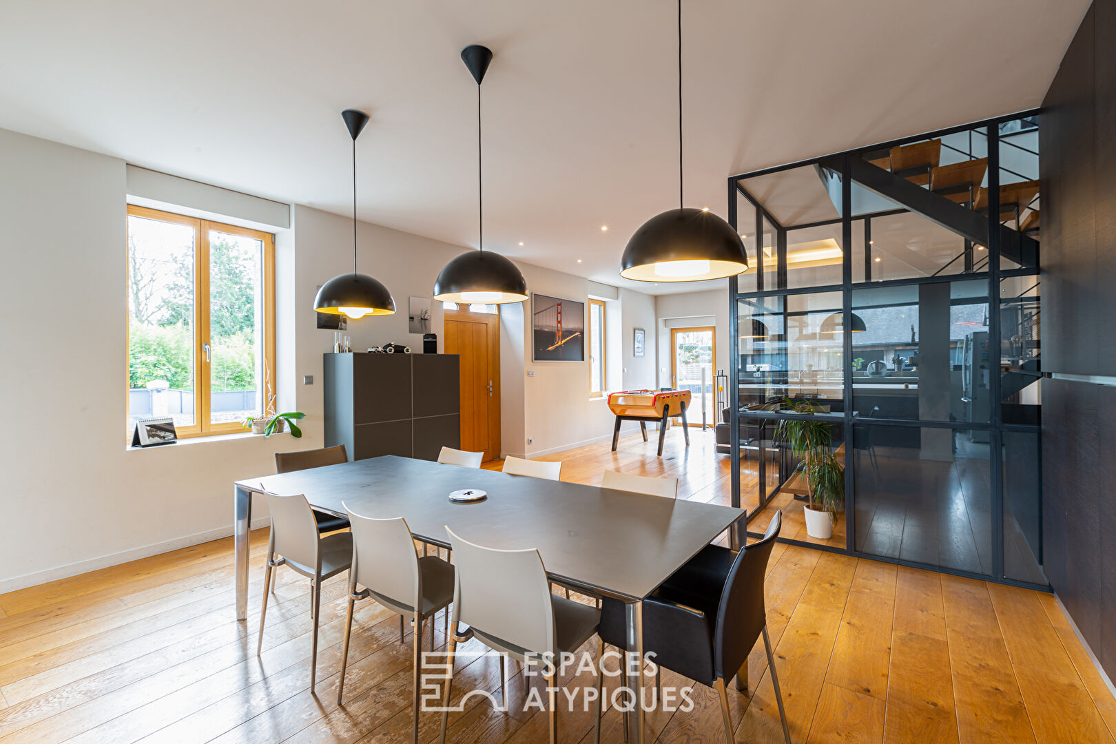 Elegant mansion with contemporary design, beautiful features.