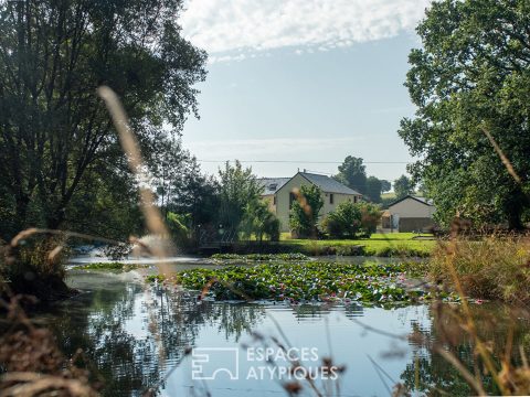 Belle propriété rénovée, son étang et ses vastes espaces