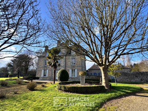 Manoir en côtes d’armor avec dépendance, jardin et piscine
