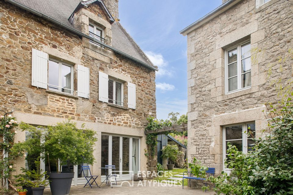 Propriété de charme avec deux maisons et jardin - Dinan centre à pied