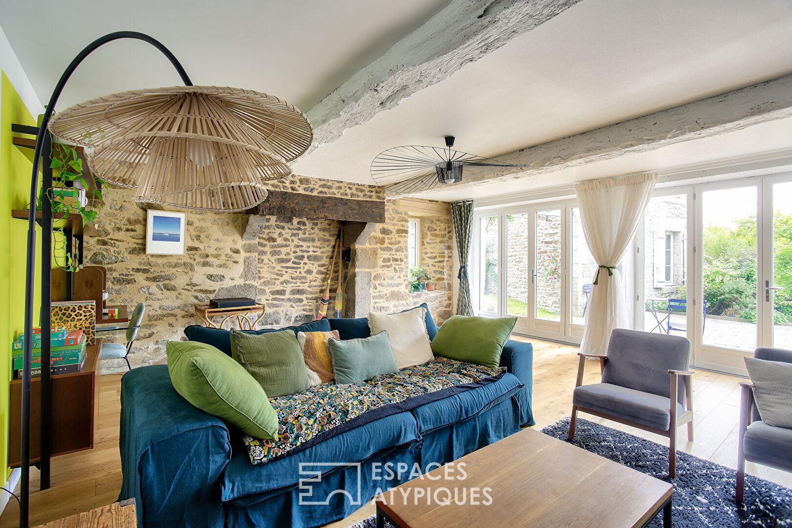 Propriété de charme avec deux maisons et jardin – Dinan centre à pied