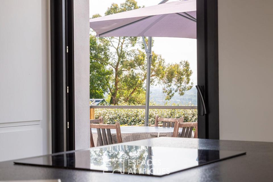 Maison rénovée avec vue sur la baie