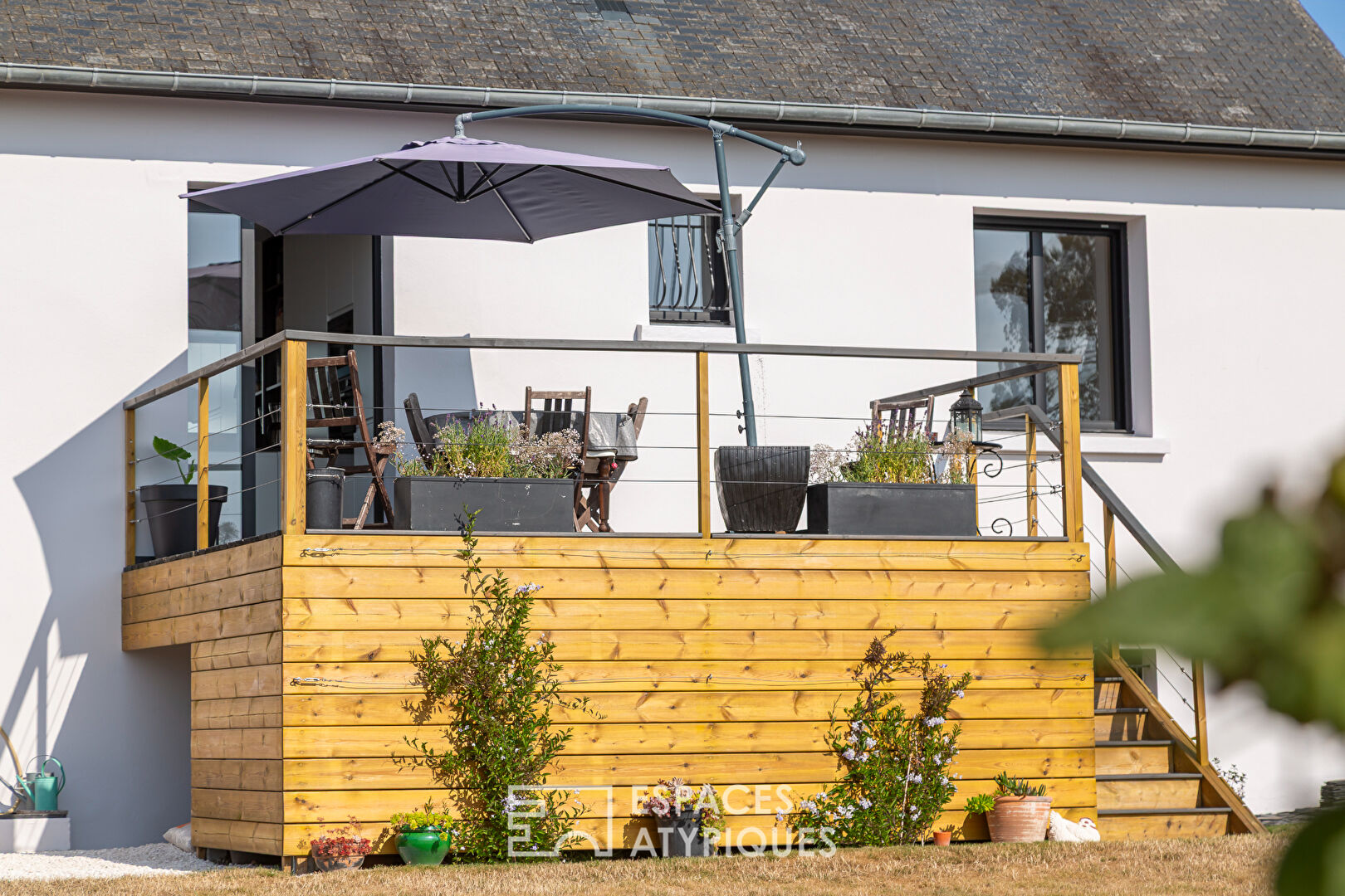 Maison rénovée avec vue sur la baie