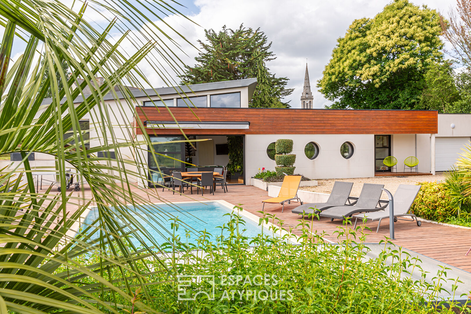 Maison d’architecte avec piscine