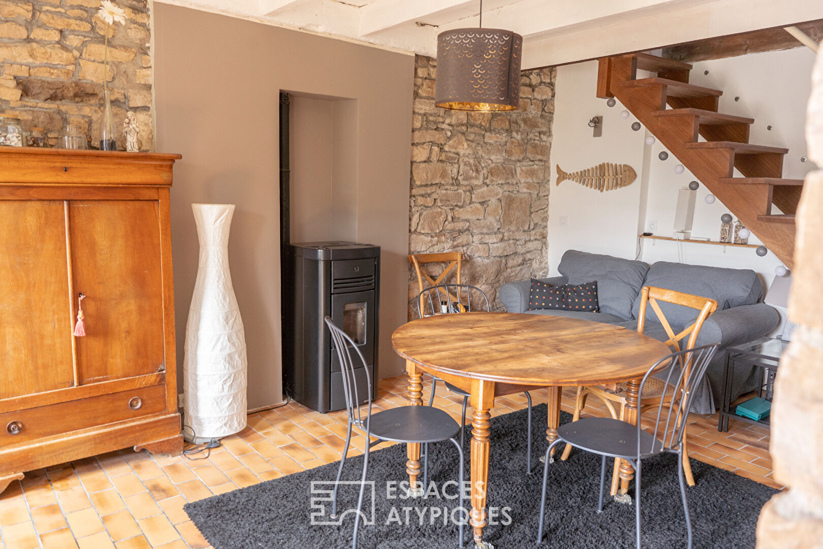 Maison de pêcheur typique rénovée et sa vue mer