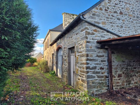 Propriété de caractère avec dépendances et grand terrain à 10 min de Saint-Brieuc