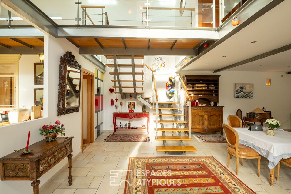 Maison en pierre  avec un gîte