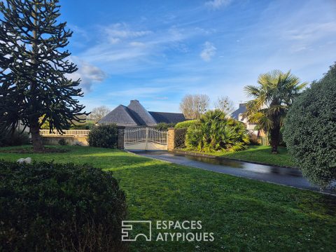 Entre bourg et plages – Maison familiale lumineuse 4 chambres avec grand garage et terrain paysagé à Plancoët