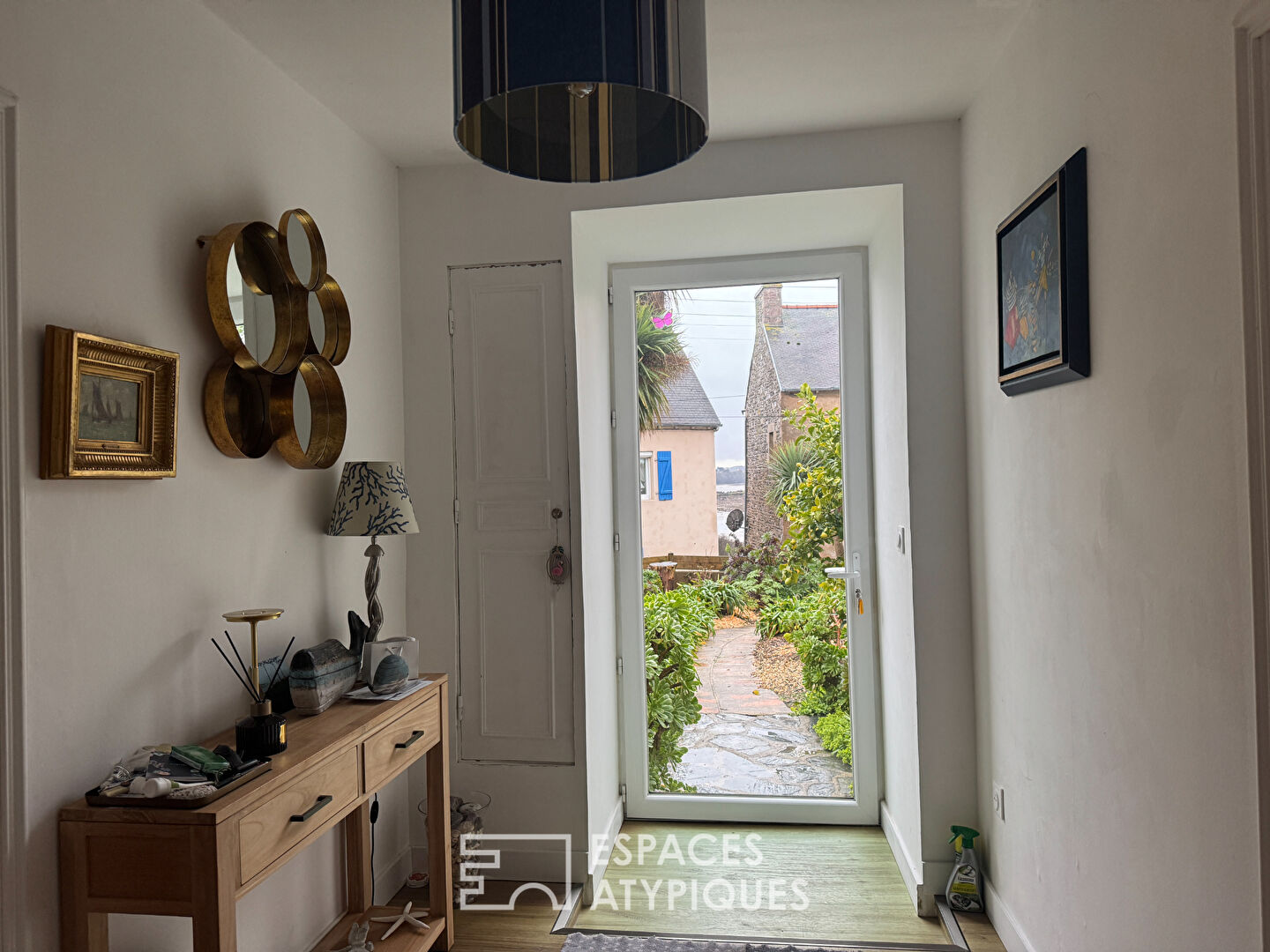 Maison de pêcheur  et son extension  vue mer à Pors Even