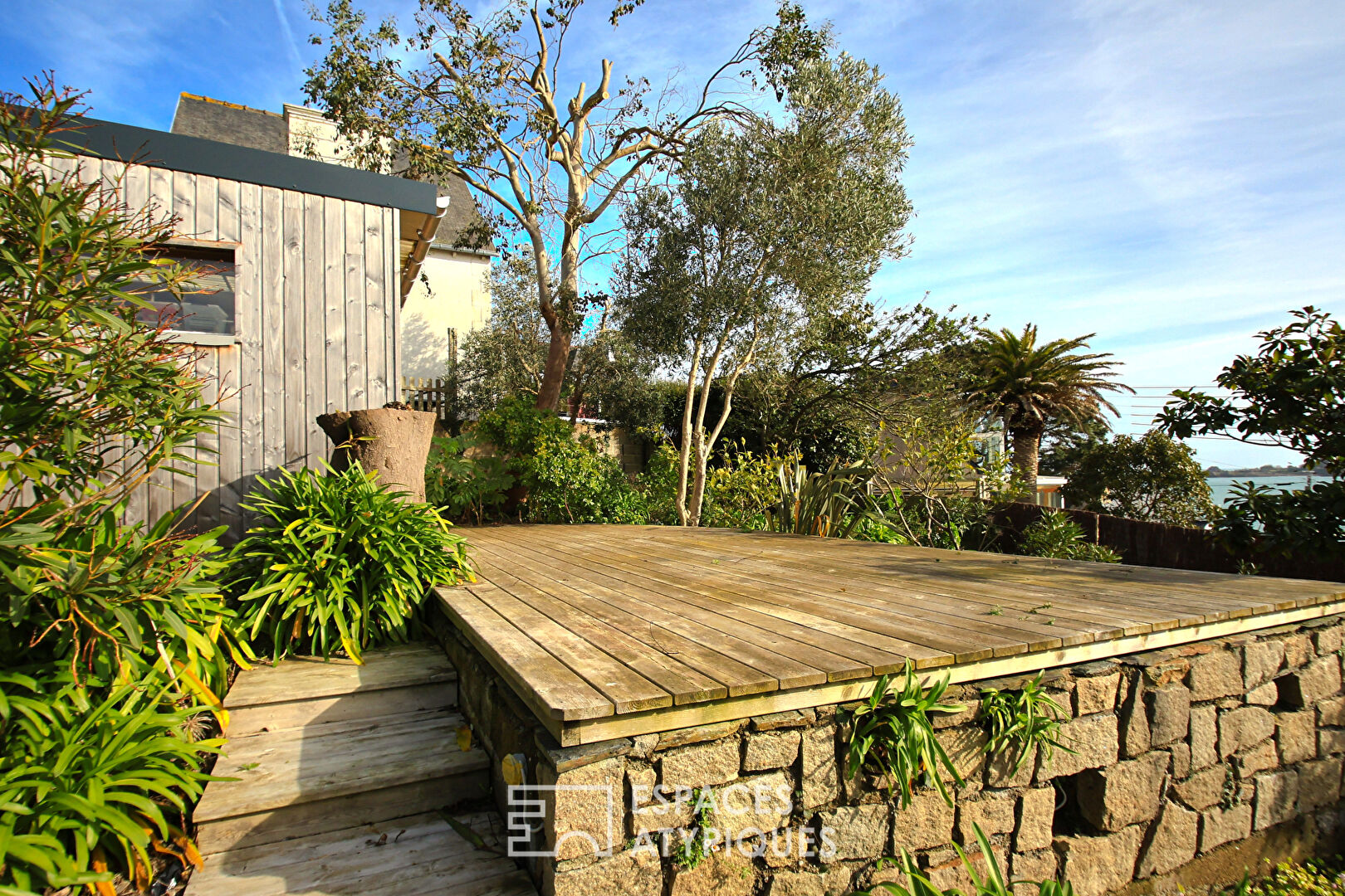 Maison de pêcheur  et son extension  vue mer à Pors Even