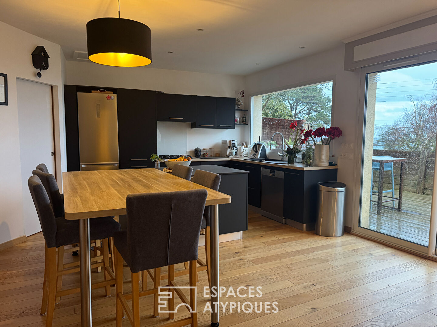 Maison de pêcheur  et son extension  vue mer à Pors Even