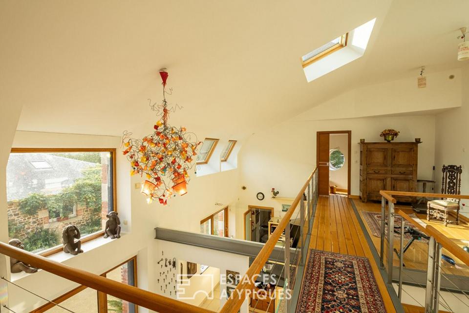 Maison en pierre  avec un gîte