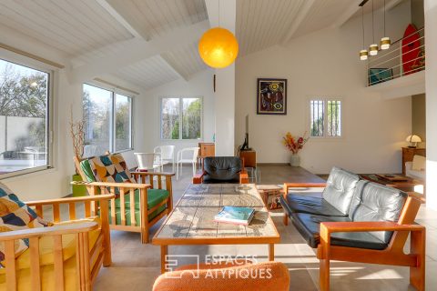 Maison contemporaine avec vue sur une nature préservée