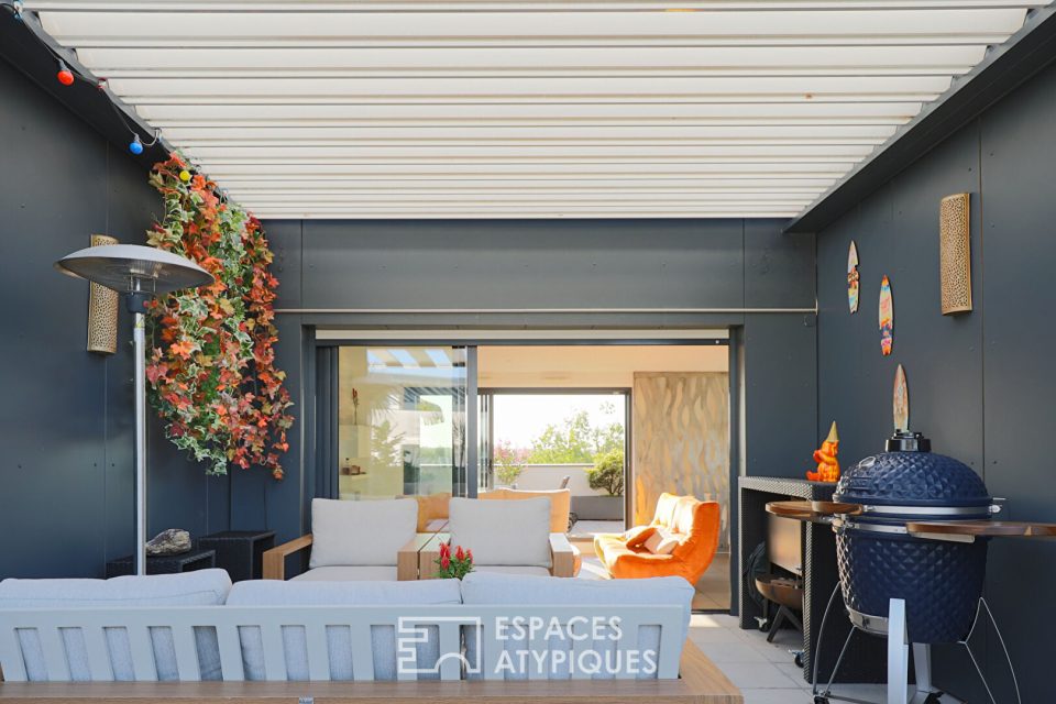 Appartement en attique quartier des arênes  avec terrasse à360°