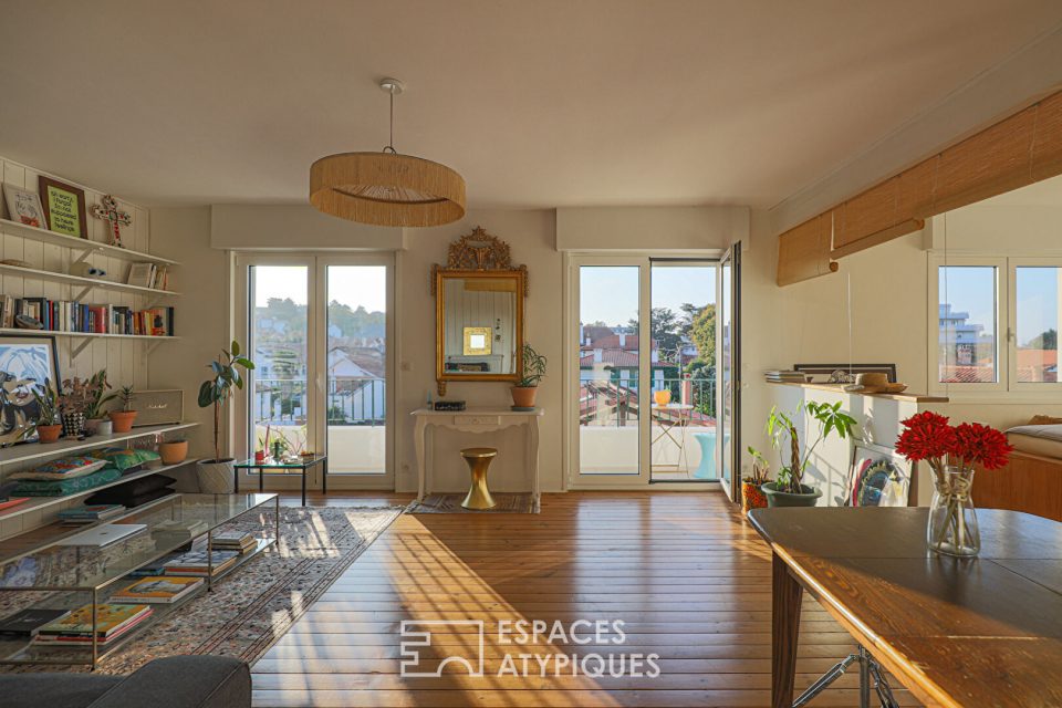 Appartement traversant quartier Aguilera à Biarritz